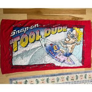 Vintage Snap on tools beach towel